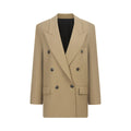 Brun överdimensionerad blazer