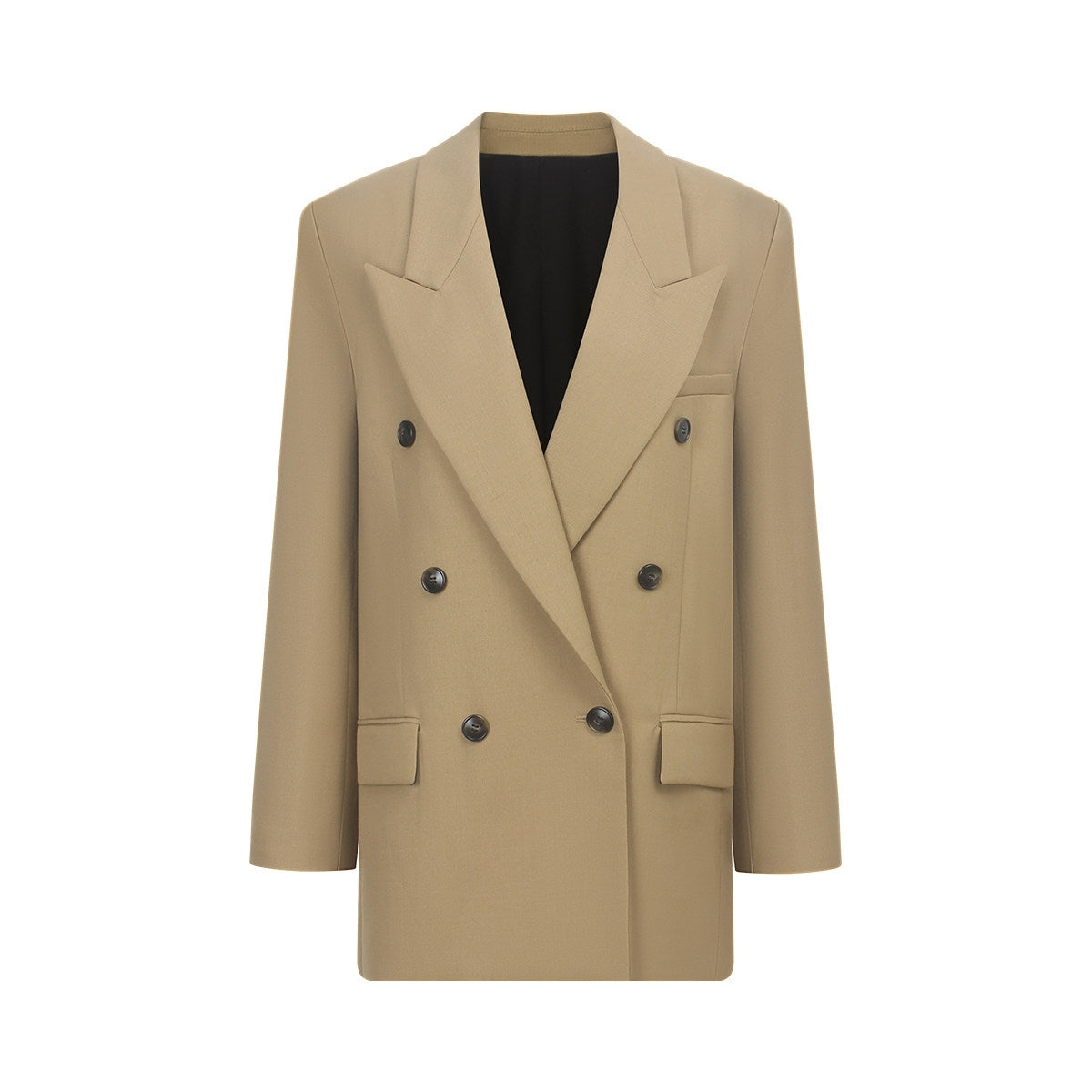 Brun överdimensionerad blazer